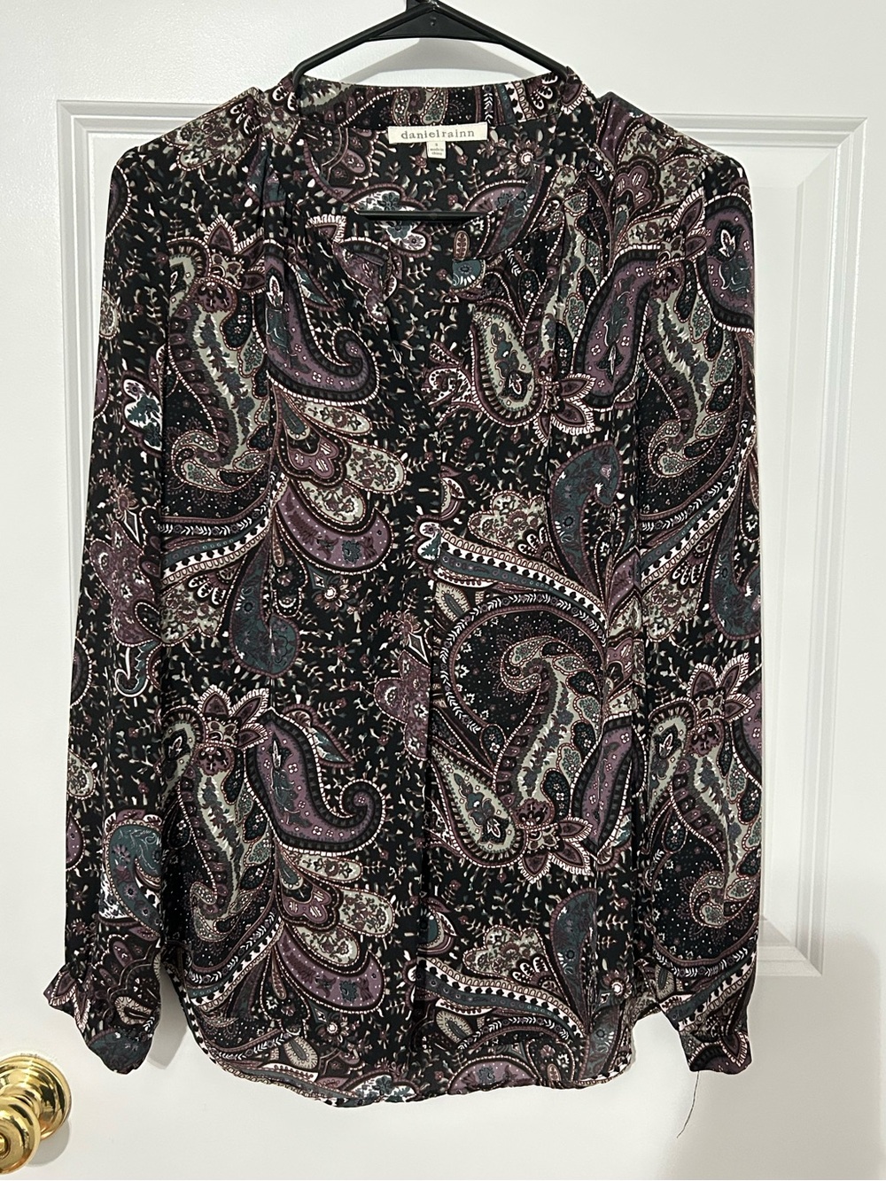 Daniel Rainn paisley blouse